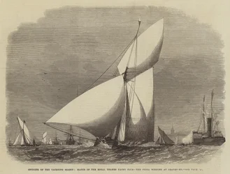 Opening of the Yachting Season, Match of the Royal Thames Yacht Club, the Fiona winning at Gravesend